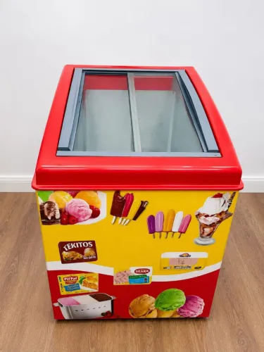 Freezer Horizontal Tampa Vidro - Pequeno