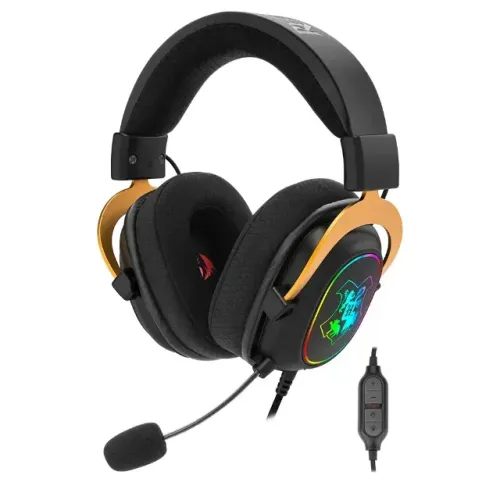 Headset Gamer Redragon Harry Potter Zeus, RGB, Som Surround 7.1, Conexão USB, com Kit
