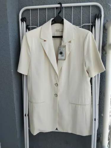 Blazer Hering NOVO tam P(serve M) cor creme