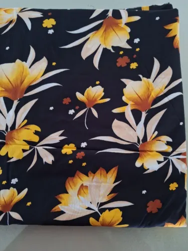 Viscose, Tecidos lindos Estampados com Impressão Digital, 25,55m lineares