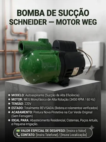 Bomba shneider sucção
