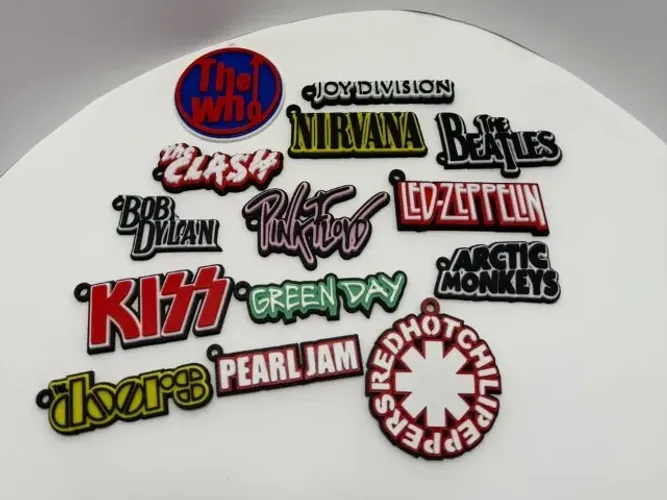 Chaveiros Personalizado - Bandas Rock Grupos Nomes Empresas Música - NerdDog Store