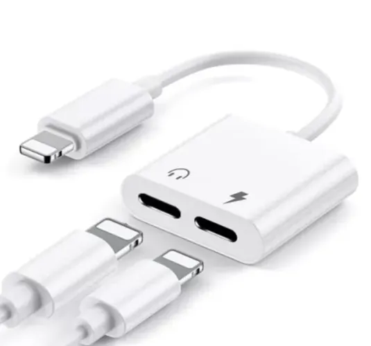 Adaptador fone e carregador Iphone