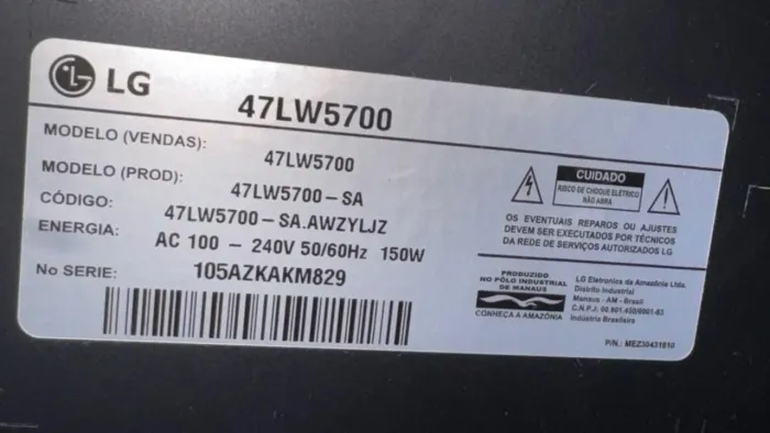 Tv lg 47