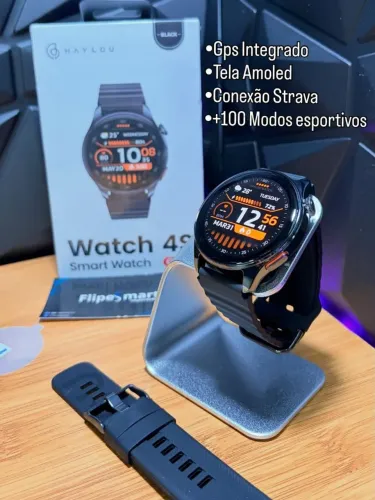 Xiaomi Haylou Solar 4S com GPS Integrado/ Tela Amoled/+ de 100 modos esportivos (LACRADO)