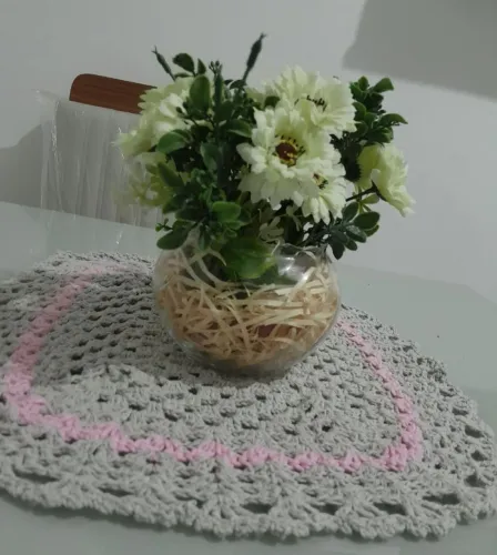 Crochê para centro de mesa