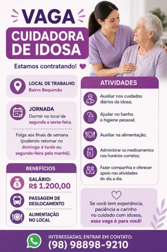 VAGA: CUIDADORA DE IDOSA