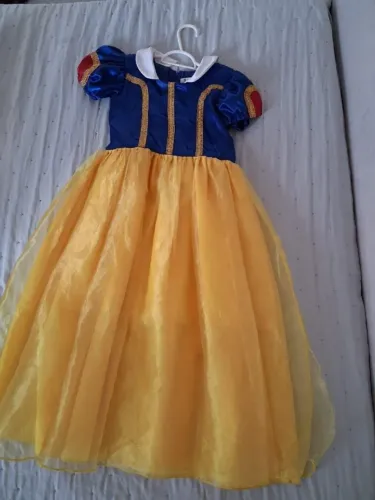 Vestido Branca-de-Neve (7-9 anos)