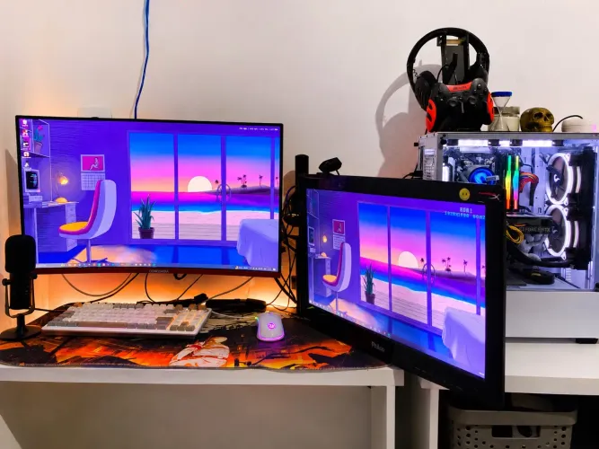? PC Gamer Completo | Ryzen 7 + RTX 4060 + 24GB RAM + 2 Monitores