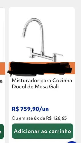 Misturador de cozinha