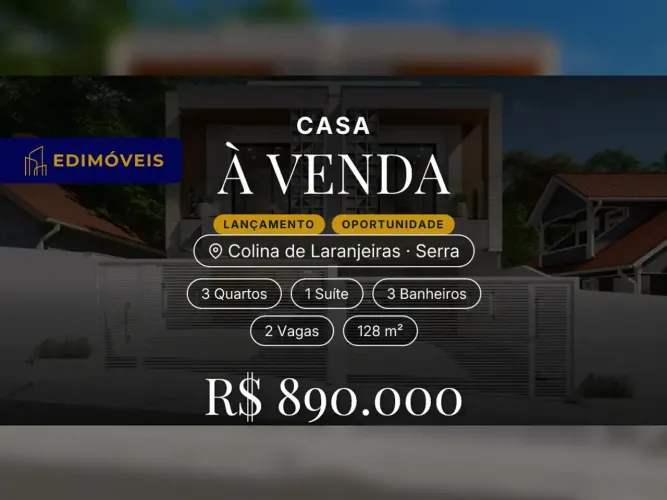Exclusiva Casa em Colinas de Laranjeiras - Pronta para Morar em Janeiro!
