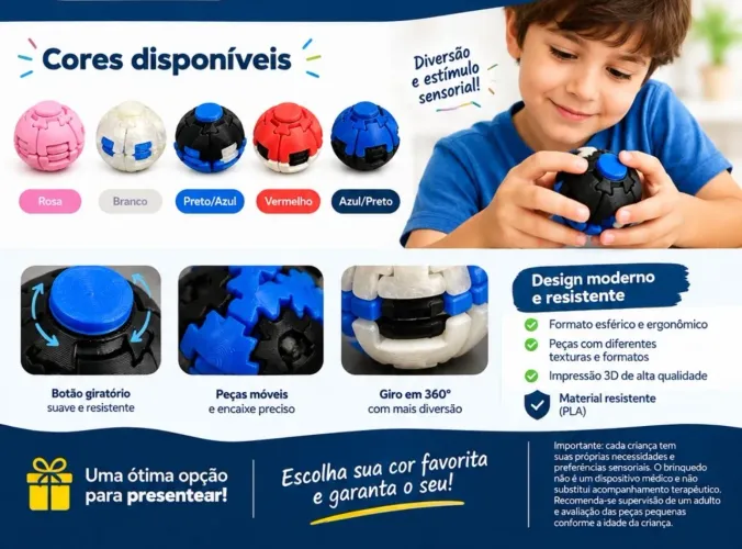 Spinner Ball brinquedo sensorial