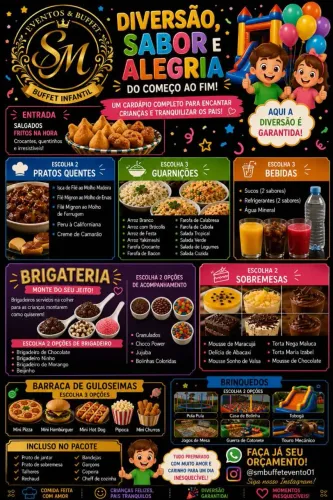 Pacotes de buffet infantil