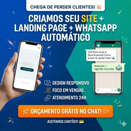 Venda no Piloto Automático: Sites, Landing Pages e Robô de WhatsApp