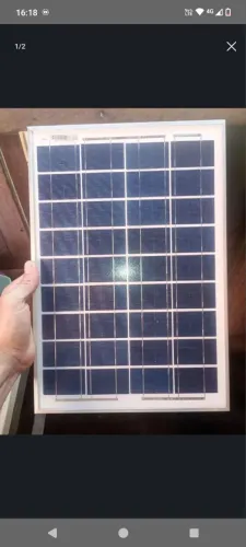Placa solar 10wts e controlador de carga