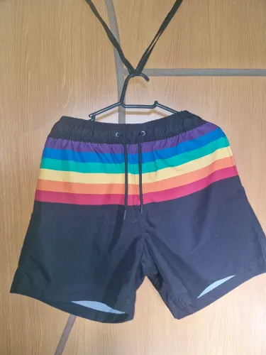 Short arvo iris para o verao_tamanho P largo