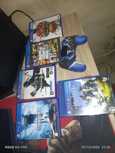 Jogos de ps4+controle ps4