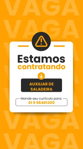 Vaga de emprego para restaurante