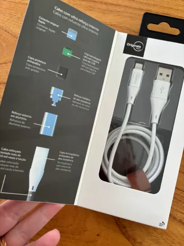 Cabo Lightning para USB-A 1,2m Originais iPlace - Novo na embalagem