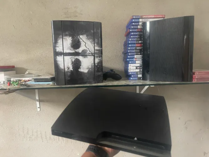 Ps3 slim CFW desbloqueado cheio de jogos