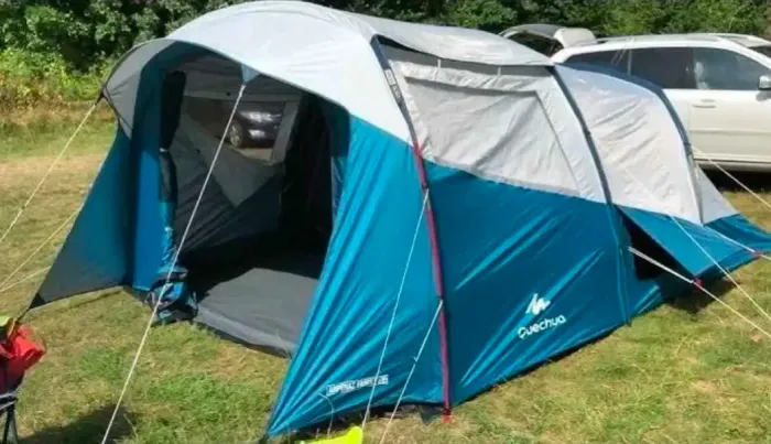 Barraca de camping Arpenaz 5.2 Family para 5 pessoas usada apenas 1 vez