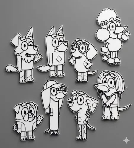 Plaquinhas para Colorir em PLA - Estimula a Criatividade e Imaginação Infantil Brinquedo