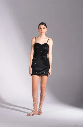 Vestido Victoria Faco curto preto pp