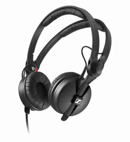Fone de ouvido Sennheiser Hd 25 Plus para Dj, cor preta.