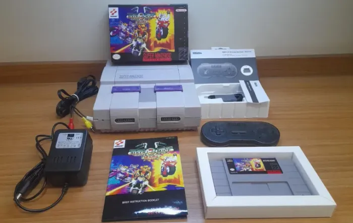 Super Nintendo FAT Snes 1 controle 8bitdo + 1 cartucho Biker Mice From Mars