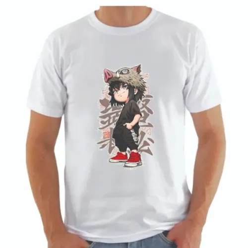 Camiseta Demon Slayer 100% poliester (P/M/G)