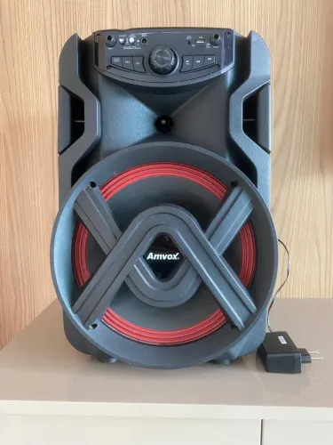 Caixa de Som Amplificadora Amvox ACA 401 Tsunami Bluetooth - Preto