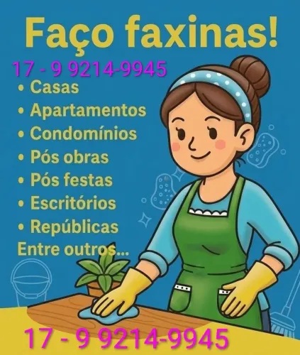 Faxina/Diarista/Doméstica 