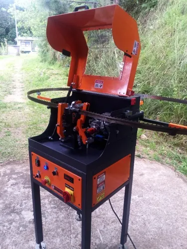 Travadeira automática de laminas de serra fita com dentes passo 19/20 e 22 mm