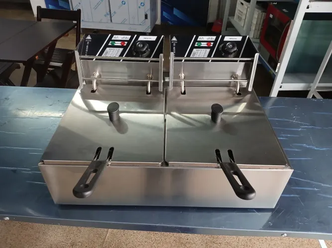 Fritadeira industrial elétrica FZL-12 12L aço inoxidável