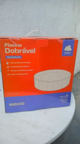 Piscina dobrável para pets ou crianças