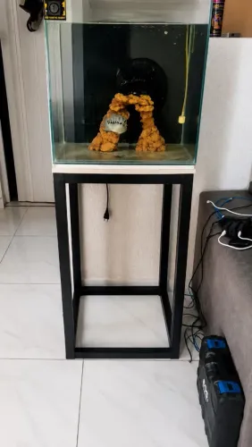 Aquário cubo com sump traseiro