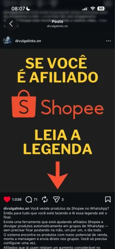 Ferramenta para Automatizar a Divulgação de Produtos da Shopee