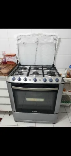 Fogão Mabe 6 bocas, fogão elétrico grande seis bocas, fogão forno duplo 