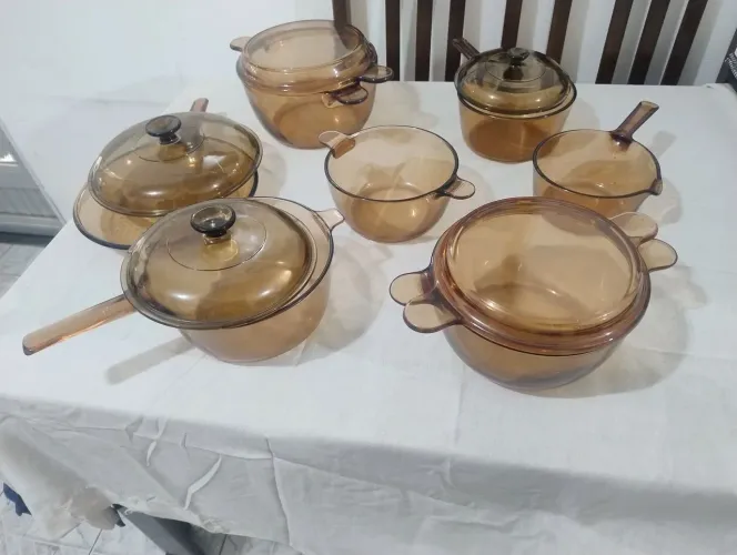 Panelas de vidro