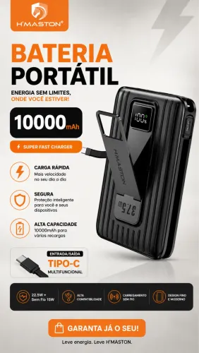 Bateria com Indução Hmaston 10.000