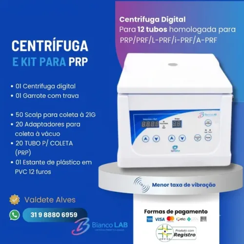 CENTRIFUGA BIVOLT + KIT PRP