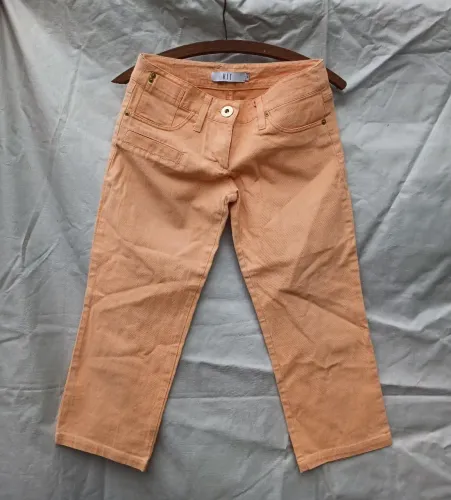 Calça Capri Hit Salmão - Estilo Utilitário Chic