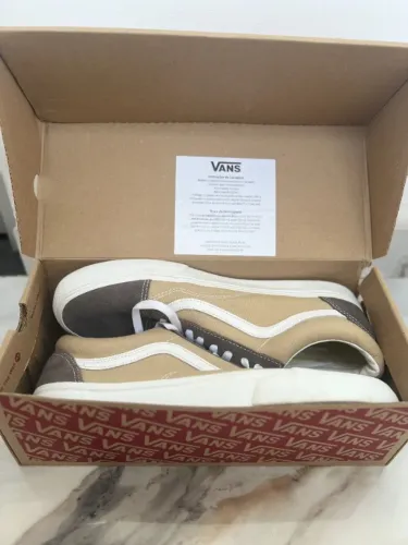 Tênis Vans Old Skool Suede Block Brown Tamanho 44