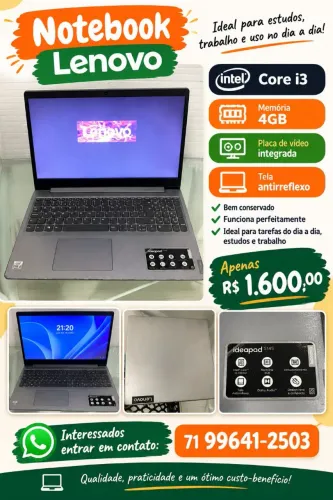 Vendo um Notebook bem conservado, único dono,.