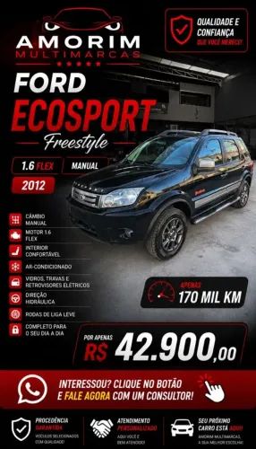 Ford Ecosport Freestyle 1.6 16V Flex 5P 2012