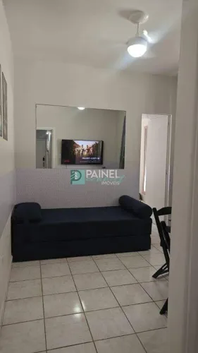 Apartamento mobiliado de 1 quarto para locação no Gonzaga, Santos