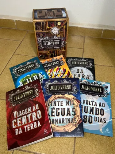 Box 6 volumes de As extraordinárias viagens de Julio Verne