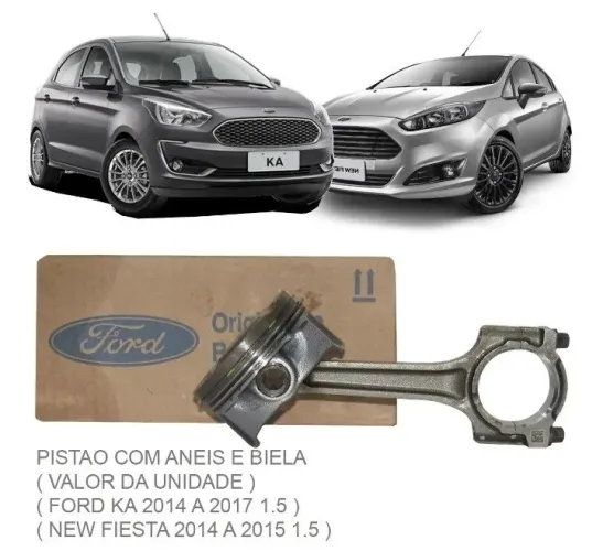 Biela e pistao ford sigma 1.5 16v