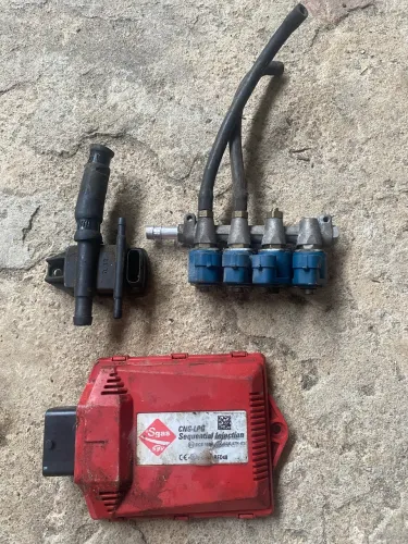 Central Eletrônica SGAS 48RED, injeção eletrônica de GNV/GLP, rampa de injetores