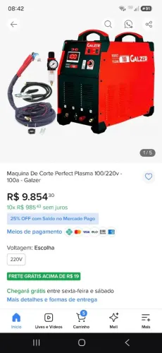 Maquina de corte plasma e solda